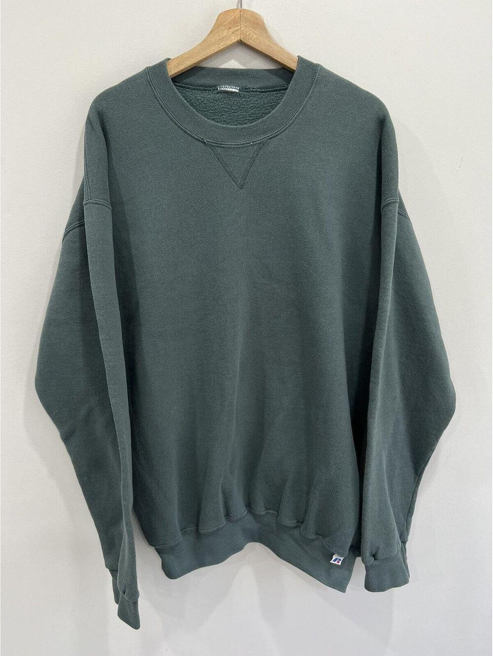 Vintage Russell Athletic Sweater sweatshirt blank made green